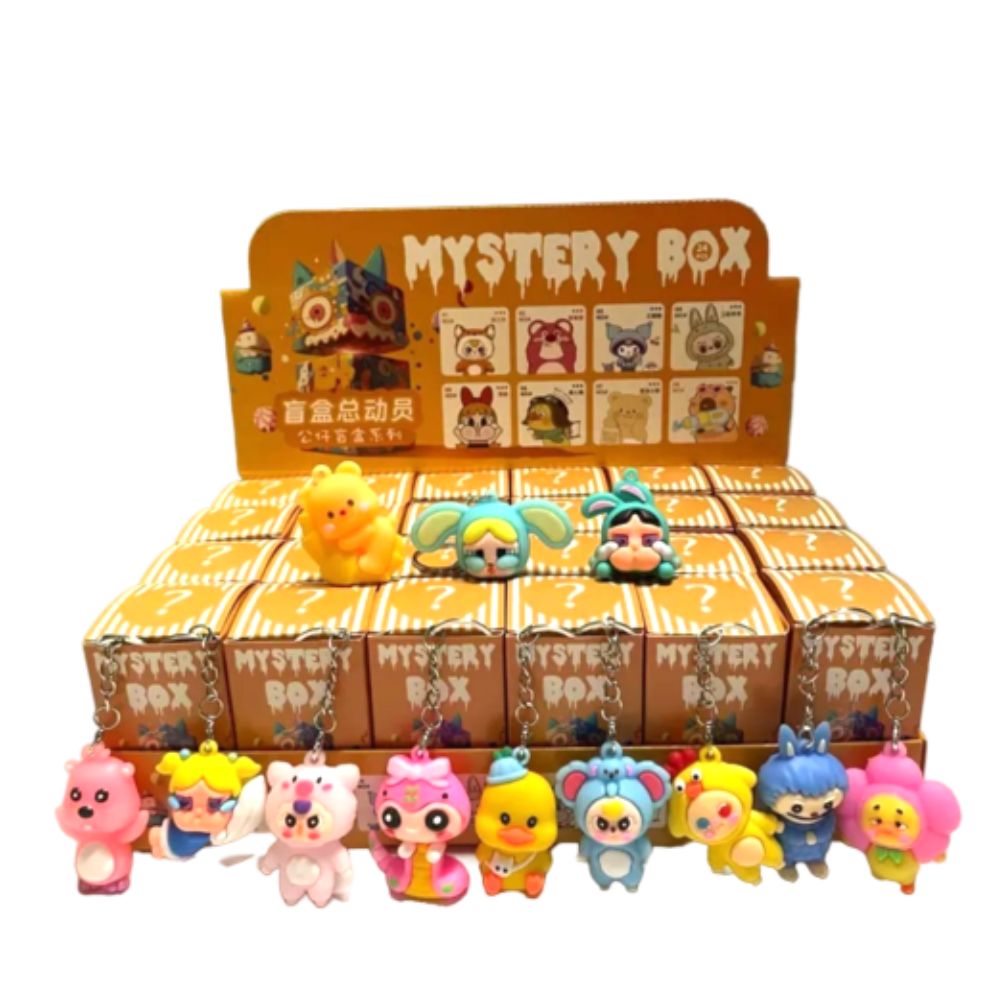 آویز عروسکی شانسی Mystery Box پک 24 عددی
