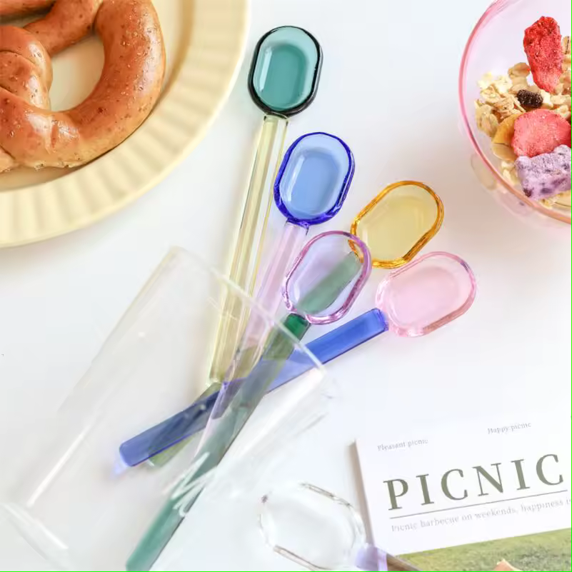 قاشق شیشه‌ای کد HB34