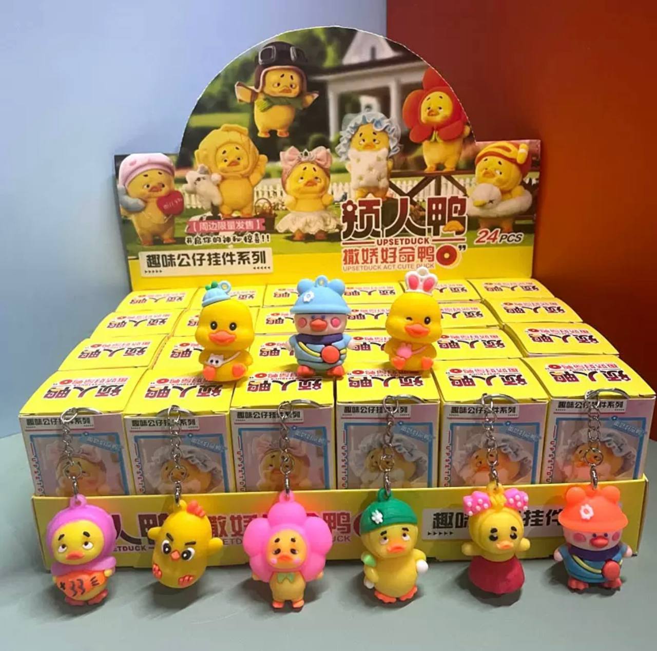 آویز عروسکی شانسی اردک آپستاد پک 24 عددی 