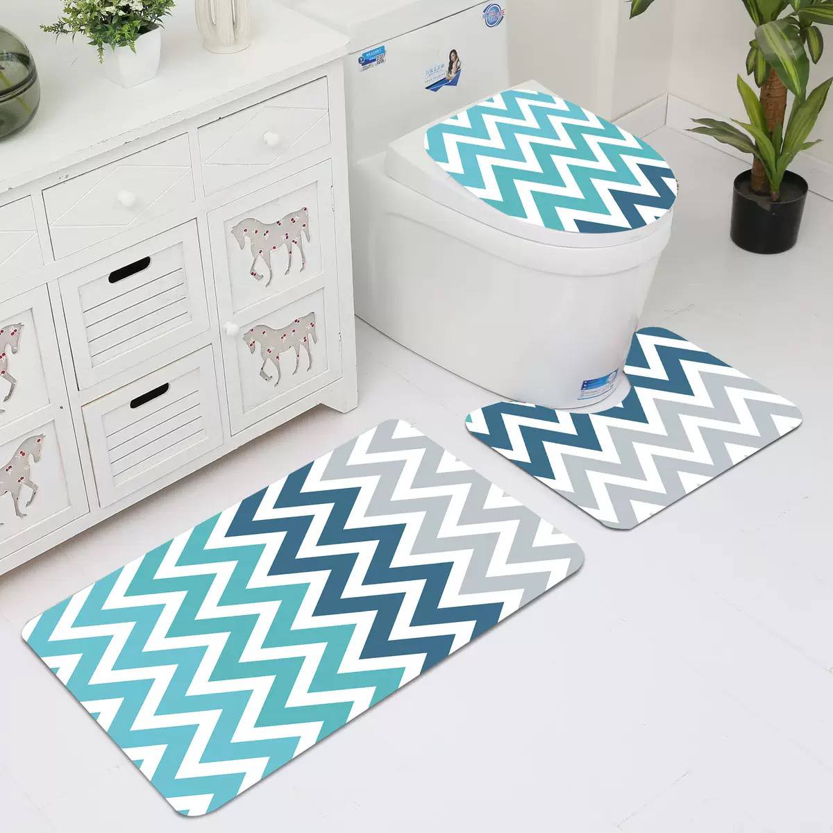 ست پادری و روکش توالت فرنگی مدل HB07