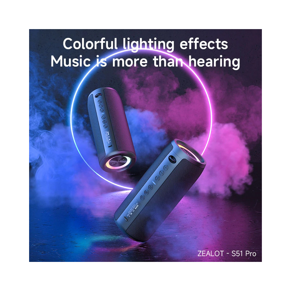 اسپیکر بلوتوثی قابل حمل zealot مدل S49 Pro