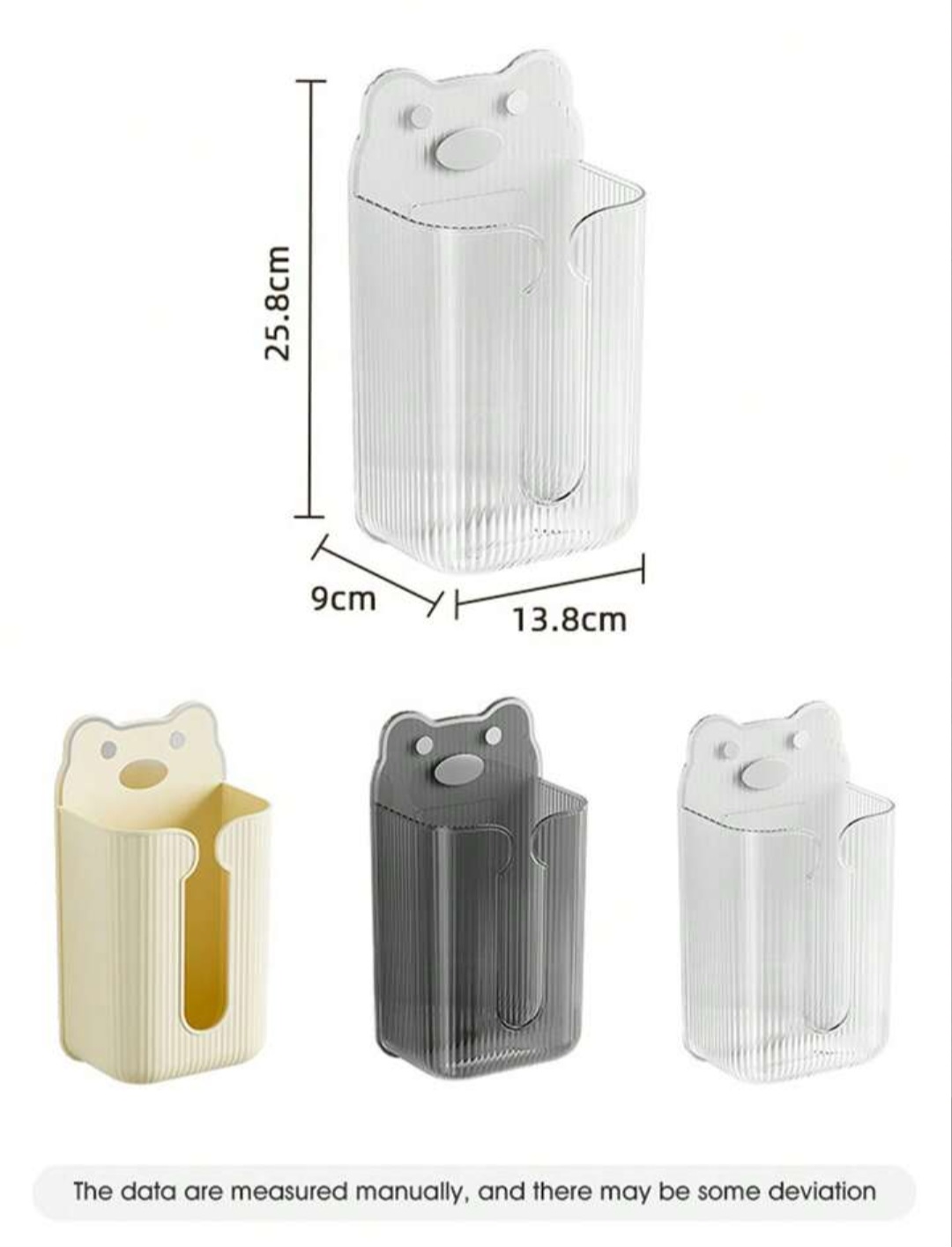 جعبه دستمال دیواری فانتزی طرح خرس عروسکی