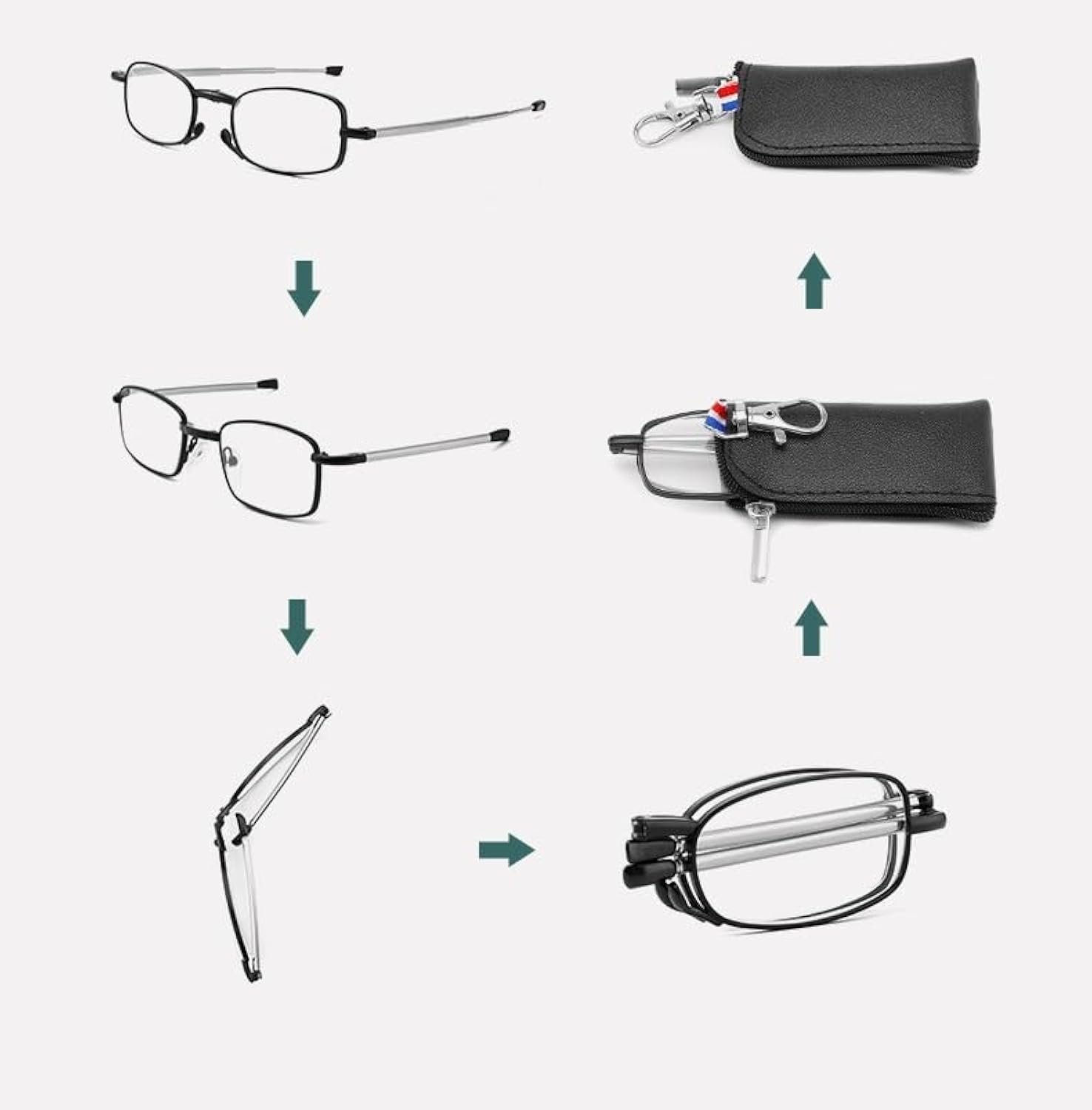 عینک مطالعه تاشو قابل حمل