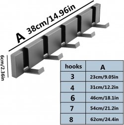چوب‌لباسی دیواری مدرن مدل HB08