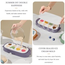 قالب بستنی سیلیکونی 4 عددی