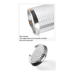 سبد گریل چرخشی استیل 30 سانتی‌متری