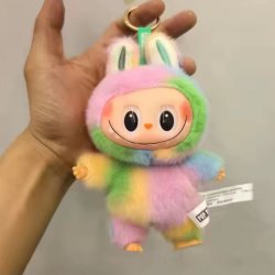 چارم بگ لبوبو طرح رنگین‌کمانی