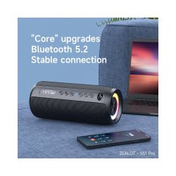 اسپیکر بلوتوثی قابل حمل zealot مدل S49 Pro