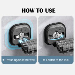 بند رخت دیواری تاشو 92 سانتی‌متر